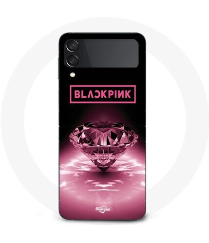 Coque Samsung Galaxy Z Flip3 Blackpink Diamond Noir Et Rose