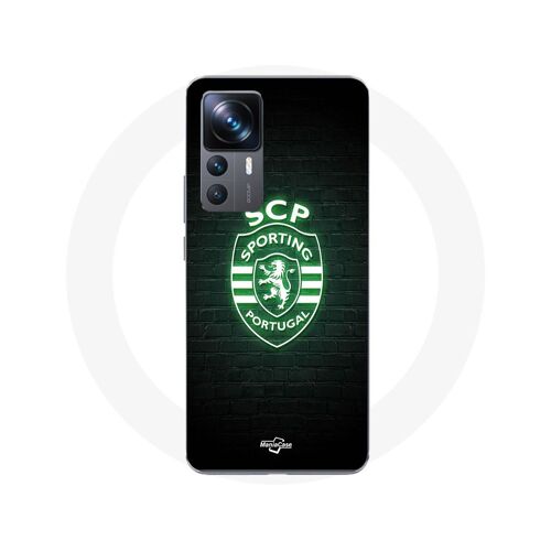 Coque Xiaomi 12t Scp Sporting Portugal Lumineux Fond Noir