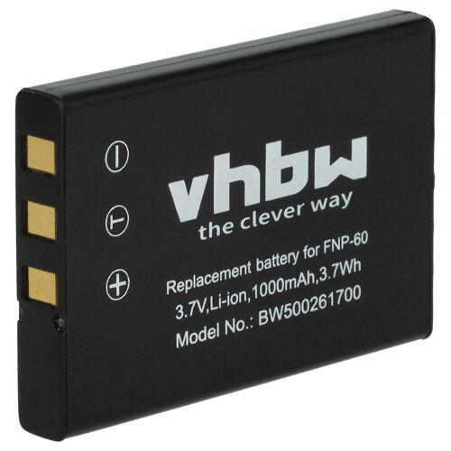 vhbw Batterie compatible avec One For All URC 8603, Xsight Touch appareil photo (1000mAh, 3,6V, Li-ion)