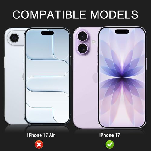 Caméra Arrière Protecteur Compatible Avec Iphone 17,Métal Verre Trempé Caméra Protecteur D'écran,Alliage Aluminium Film Pour Iphone 17,Argent