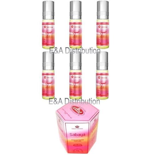 Al Rehab Parfum Musc Oriental Femme Par Lot De 6 -Sabaya-6 Ml- Al Rehab- 