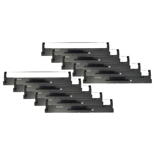 vhbw 10x Ruban encreur compatible avec Tally 2610, 2610 Plus, 2600, 2600 Plus imprimante matricielle ou de reçus - noir