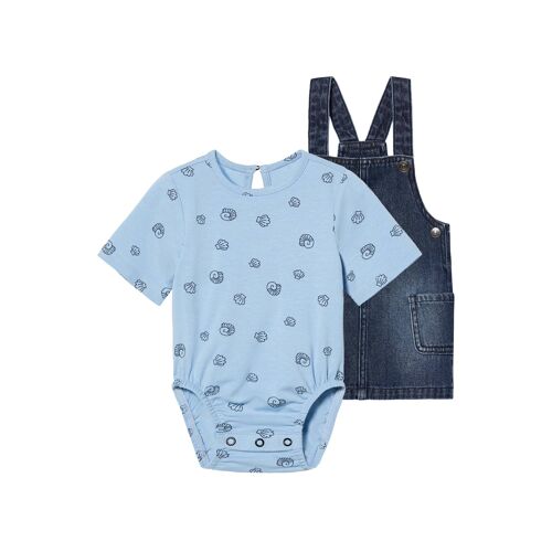lupilu® Ensemble bébé (bleu foncé/bleu clair)