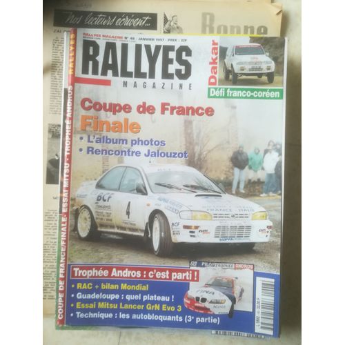 Rallyes Magazine 48 De 1997 Rac,Val Thorens,Jalouzot,Mitsubishi Lancer Evo 3 Gr N,Ssangyong Musso,Kerukera