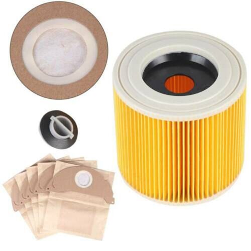 Filtre ? Poussi¿¿re Pour Aspirateur Karcher Mv2 Wd2.000 Wd2.399 Wd2.250 Wd3.200 Wd3300 Mv3, Sac De Remplacement 9109-May9820