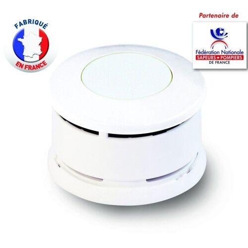 Lifebox Détecteur de Fumée Serenity 5 à Pile Alcaline 5 Ans Certifié NF Fabriqué en France avec Design Discrète