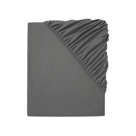 LIVARNO home Drap-housse en jersey pour surmatelas, 180-200 x 200 cm (gris foncé)