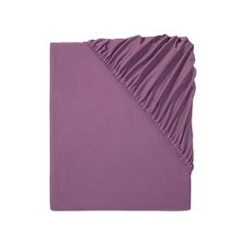 LIVARNO home Drap-housse en jersey pour surmatelas, 180-200 x 200 cm (violet)