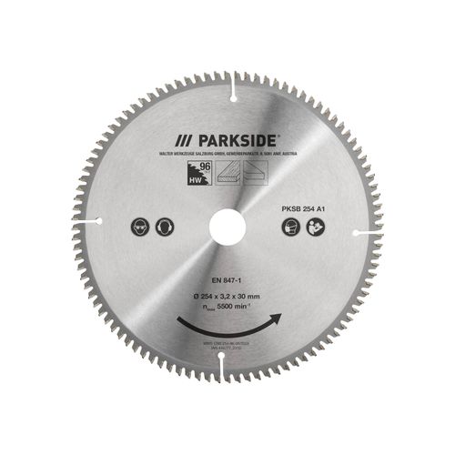 PARKSIDE® Lame de scie circulaire PKSB 254 A1, 25,4 cm (96 dents)