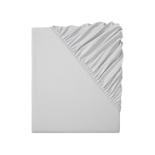 LIVARNO home Drap-housse en jersey pour surmatelas, 180-200 x 200 cm (gris clair )