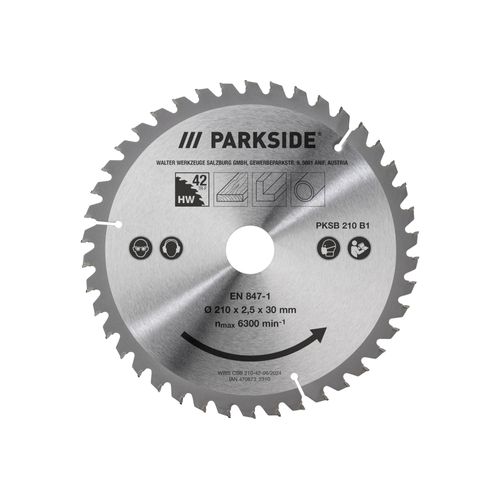 PARKSIDE® Lame de scie circulaire PKSB 210 B1, Ø 21 cm (TRF 42 dents)