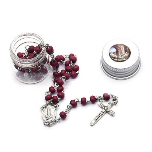 Pour Croix Rosaire Collier Kit Jésus Catholique Sacré Ornement Cou Pendentif