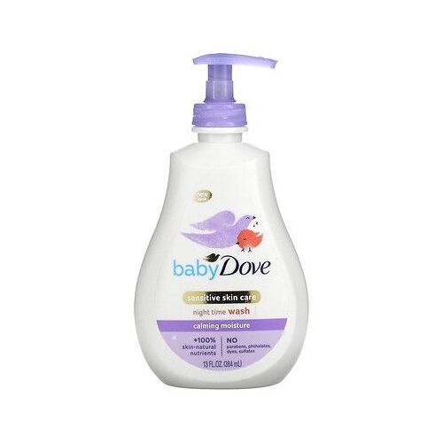 Dove Bébé, Soin De La Peau Sensible, Nettoyant De Nuit, Hydratation Apaisante, 384 Ml 