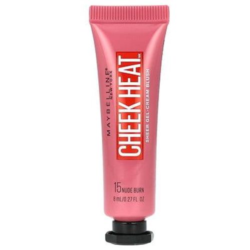 Maybelline Cheek Heat, Blush Gel-Crème Transparent, 15 Nude Brûlé, 8 Ml 