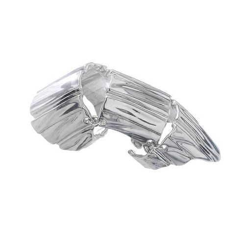 Fashion Ins Cold Wind Niche Ring Vintage Réglable Open Gold Silver Bague
