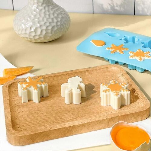 Diy Noël Flocon De Neige Moule Silicone Artisanat Gâteau Argile Savon Décoration Famille
