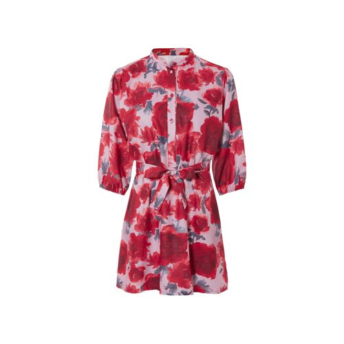 Esmara® Mini-Robe Effet Lin Femme (Rose/Rouge)