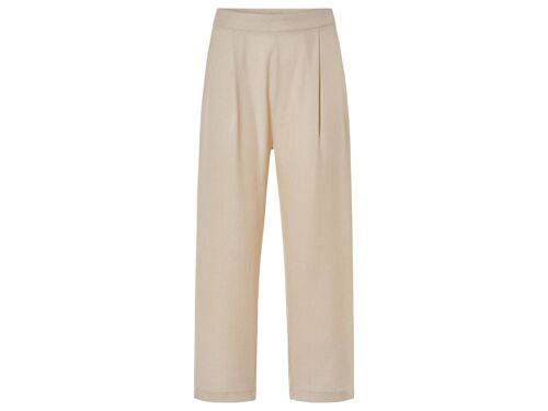 Esmara® Pantalon Effet Lin Femme (Beige)