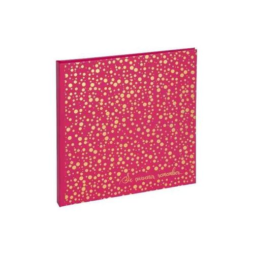 Exacompta Album Photos Plum, 250 X 250 Mm, Framboise/Dor¿