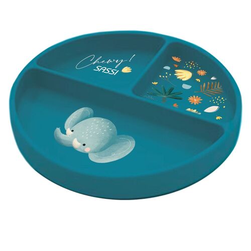 Assiette En Silicone Chewy L'éléphant