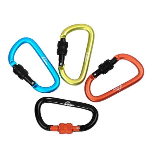Alliage D'aluminium Carabiner Porte-Clés Camping En Plein Air Snap Clip Lock Sac À Dos Boucle Crochet Hanging Outil De Pêche