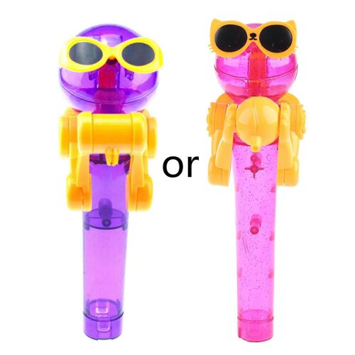 Pour Les Enfants Créatifs Manger Des Sucettes Robot Lollipop Candy Stand Holder Jouet Éducatif Pour Enfants Jeux De Décompression Jouets Pour Enfants Cadeaux