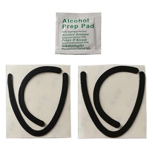 2 ensembles de pieds de souris patins de souris pour Logitech MX Vertical/MX Lift Souris verticale Souris noire Souris Glisse Bord incurvé