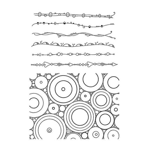 Wave Line Tampons Clairs Tampons En Silicone Sceau Fleur Dentelle Tampons Diy Scrapbooking