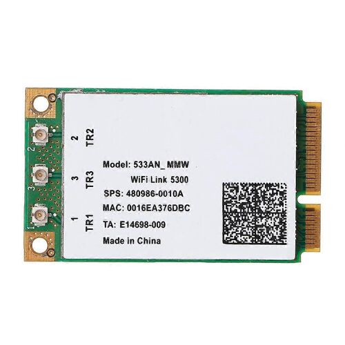 PourCarte Wi-Fi Mini PCI-E sans fil Intel WIFI Link 5300 AGN double bande 450 Mbit/s