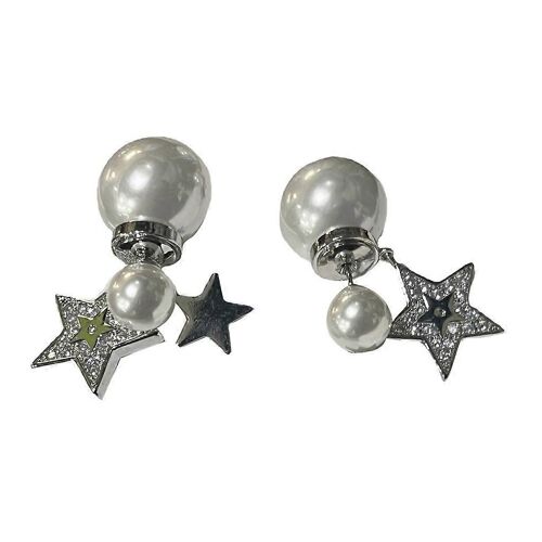 Dainty Star Cubic Zirconia Boucle D'oreille Unique Petit Pendentif Preal Minimaliste Stud