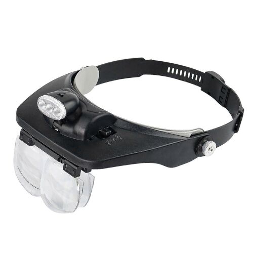 Lumière Led Bandeau Mains Libres Loupe Éclairée Avec Lentille Simple / Double
