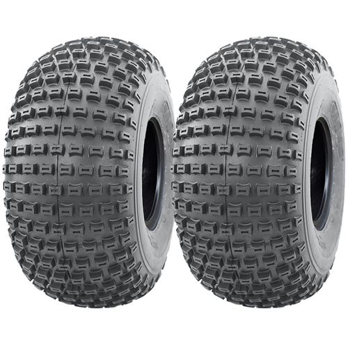 18x9.50-8 Knobby ATV Quad Tyres Wanda P322 4-ply Tubeless Off Road (Set of 2)