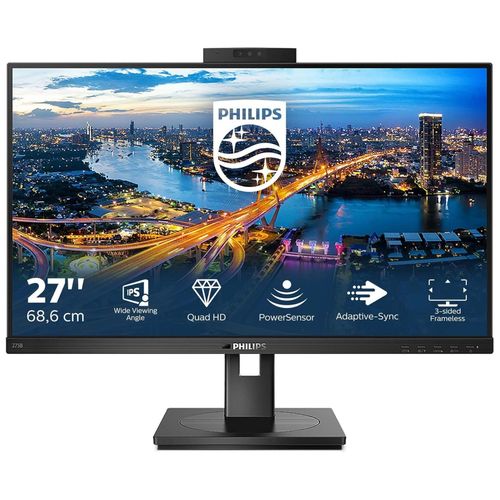 Philips B Line 275B1H - Écran LED - 27" - 2560 x 1440 QHD @ 75 Hz - IPS - 300 cd/m² - 1000:1 - 4 ms - HDMI, DVI-D, DisplayPort - haut-parleurs - texture noire