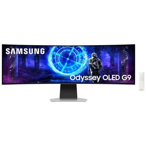 Samsung Odyssey OLED G9 S49DG950SU - G95SD Series - moniteur OLED - Intelligent - jeux - incurvé - 49" - 5120 x 1440 Dual Quad HD @ 240 Hz - 250 cd/m² - 1000000:1 - HDR10 - 0.03 ms - DisplayPort...