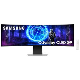 Samsung Odyssey OLED G9 S49DG950SU - G95SD Series - moniteur OLED - Intelligent - jeux - incurvé - 49" - 5120 x 1440 Dual Quad HD @ 240 Hz - 250 cd/m² - 1000000:1 - HDR10 - 0.03 ms - DisplayPort...