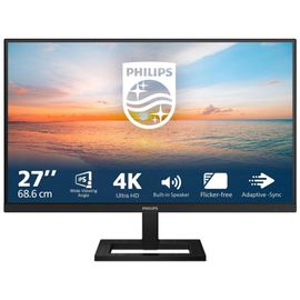 Philips 27E1N1800AE - 1000 Series - écran LED - 27" - 3840 x 2160 4K @ 60 Hz - IPS - 350 cd/m² - 1000:1 - HDR10 - 4 ms - 2xHDMI, DisplayPort - haut-parleurs - noir