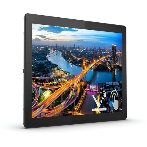 Philips B Line 172B1TFL - Écran LED - 17" - écran tactile - 1280 x 1024 SXGA @ 75 Hz - TN - 400 cd/m² - 1000:1 - 4 ms - HDMI, DVI-D, VGA, DisplayPort - texture noire