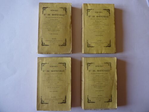 "Mémoires De Mme De Motteville Sur Anne D'autriche Et Sa Cour" 1869 , Les Quatre Volumes Parus Chez Charpentier.