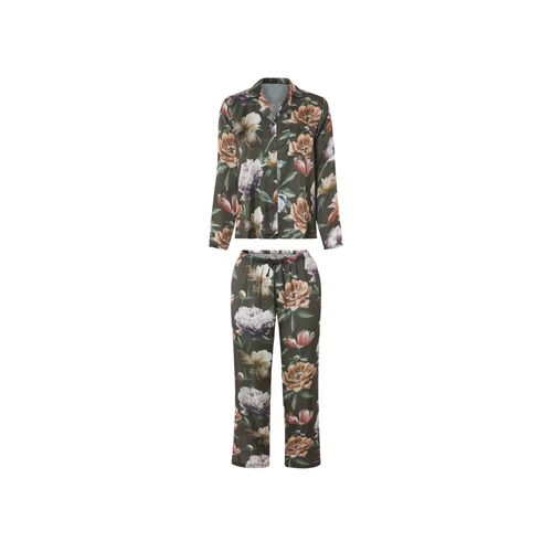 Esmara® Pyjama Satin Femme (S (34/36), Fleurs)
