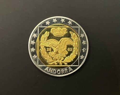 Piece De 2 Euros Andorre 2003 - Essai - Etat Ttb / Sup