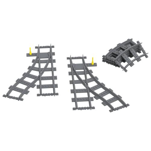 Playtive Clippys Set de rails ou d'aiguillages (Ensemble doux)