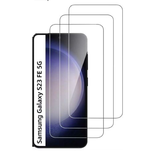 Hqselection® Lot De 3 Verre Trempé Pour Samsung Galaxy S23 Fe 5g .Film De Protection D'écran Transparent - Anti Rayures - Ultra Résistant Dureté 9h