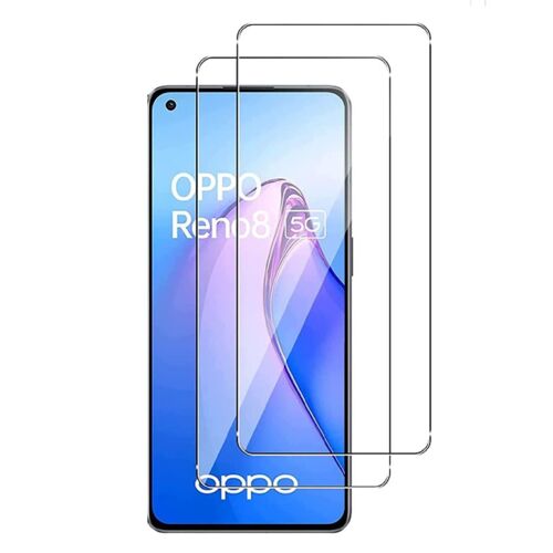 Hqselection® Lot De 2 Verre Trempé Pour Oppo Reno 8 /8 Lite 5g .Film De Protection D'écran Transparent - Anti Rayures - Ultra Résistant Dureté 9h