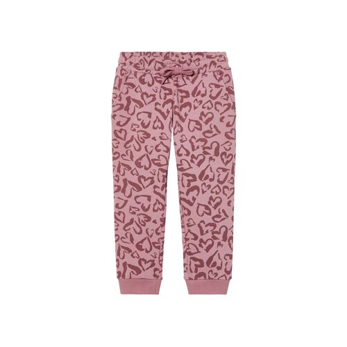 Lupilu® Pantalon Molletonné Petite Fille (Imprimé/Rose, 2-4 Ans)