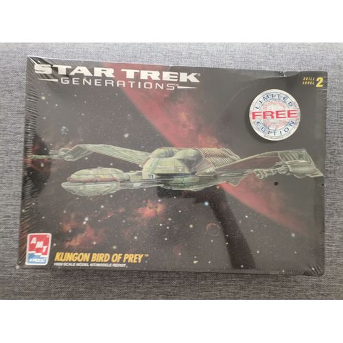 Maquette Star Trek Generations Klingon Bird Of Prey Par Amt Ertl 1995 Neuve Sous Plastique-Amt Ertl