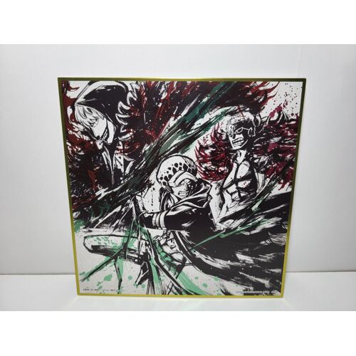 One Piece Shikishi Corazone Trafalgar Law Donquixote Doflamingo 20x20 cm