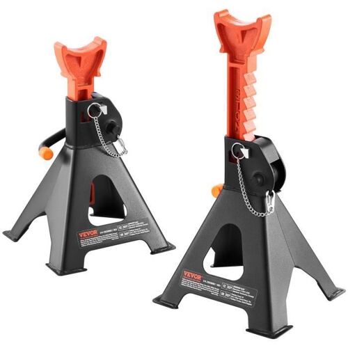Chandelle de Levage - VEVOE - 1 Paire de chandelle d'atelier Cric Auto 3T 275-415mm Double Verrouillage