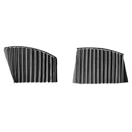 4 Pièces Séries / Ensemble Universel Rideau Pare-Soleil De Fenêtre Voiture Magnétique (Noir)
