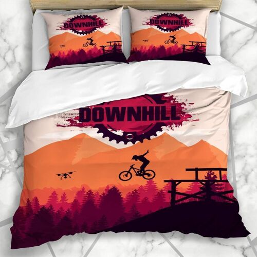 Literie Housse De Couette V¿¿Lo V¿¿Lo Montagne Descente Freeride Sport Extr¿ºme Vtt R¿¿Cr¿¿Ation Action De Falaise Activit¿¿ Active Ensemble Trois P