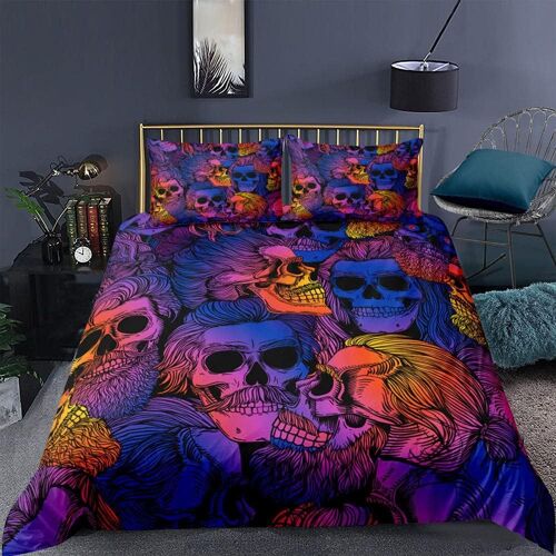 Housse De Couette Xcm Crane Rose Bleu D Imprim¿¿ Ensemble De Literie Pi¿¿Ces Ultra Douce Confortable Microfibre Hypoallergique Avec Fermeture ¿¿Clair Et
